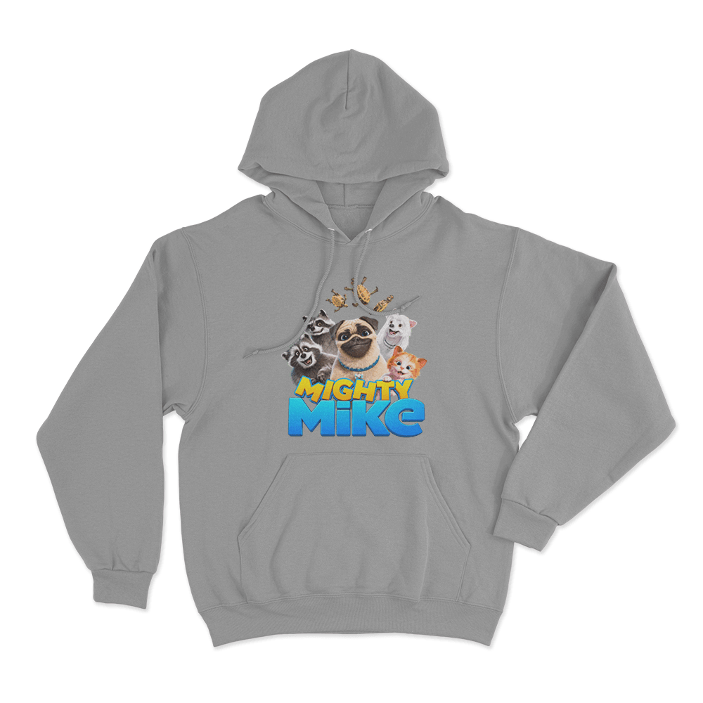 Mighty Mike Character Group Hoodie Grey Mighty Mike Character Group Hoodie Grey
