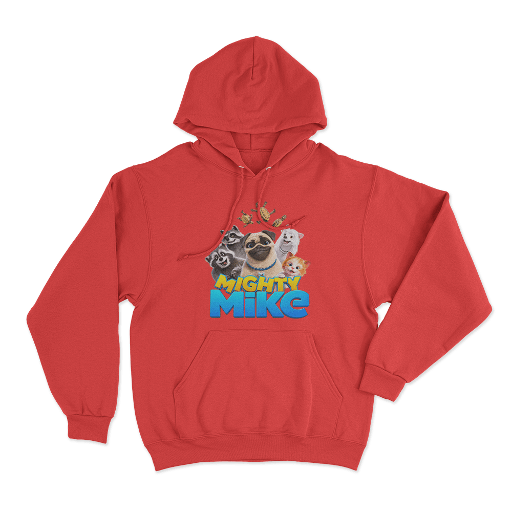 Mighty Mike Character Group Hoodie Red Mighty Mike Character Group Hoodie Red