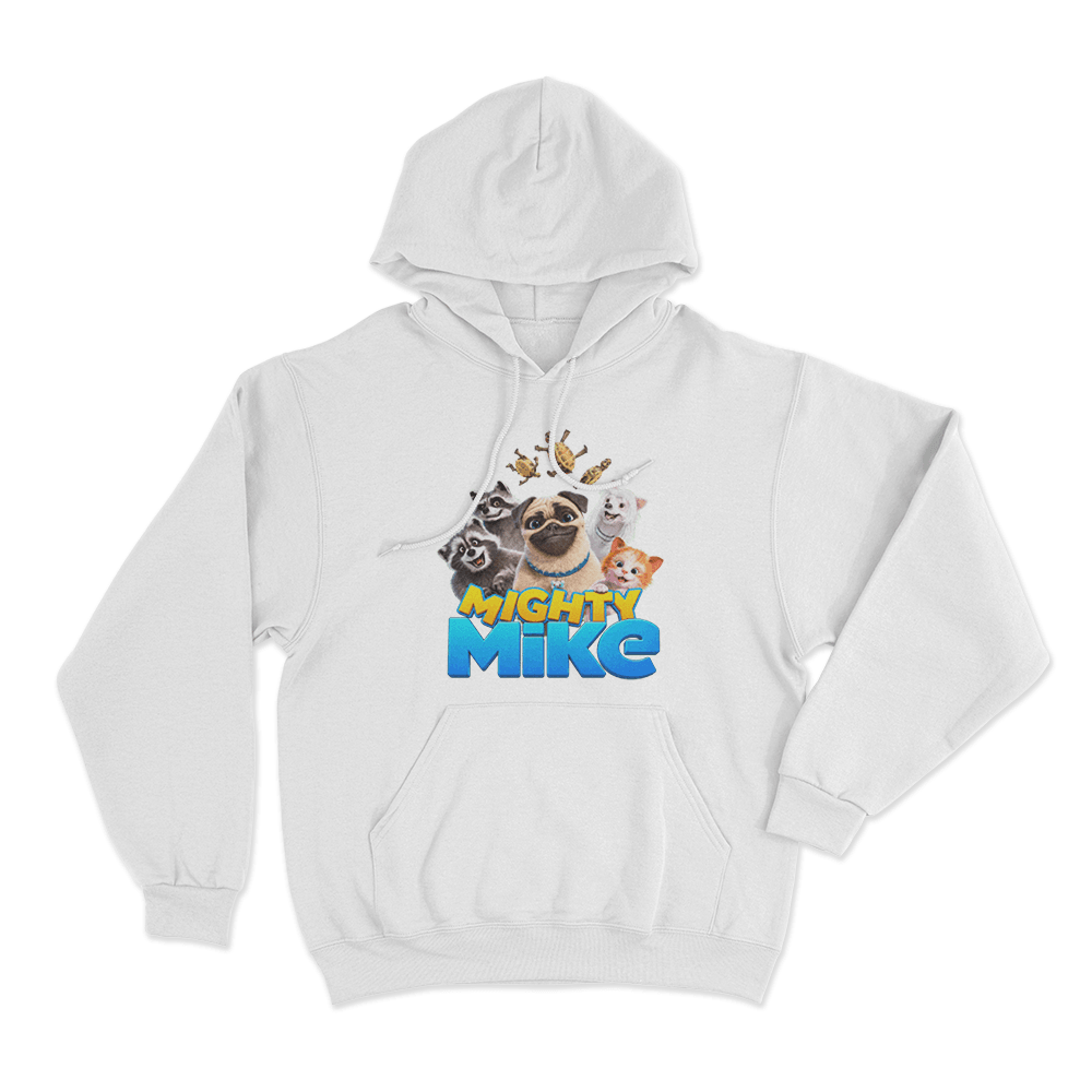 Mighty Mike Character Group Hoodie White Mighty Mike Character Group Hoodie White
