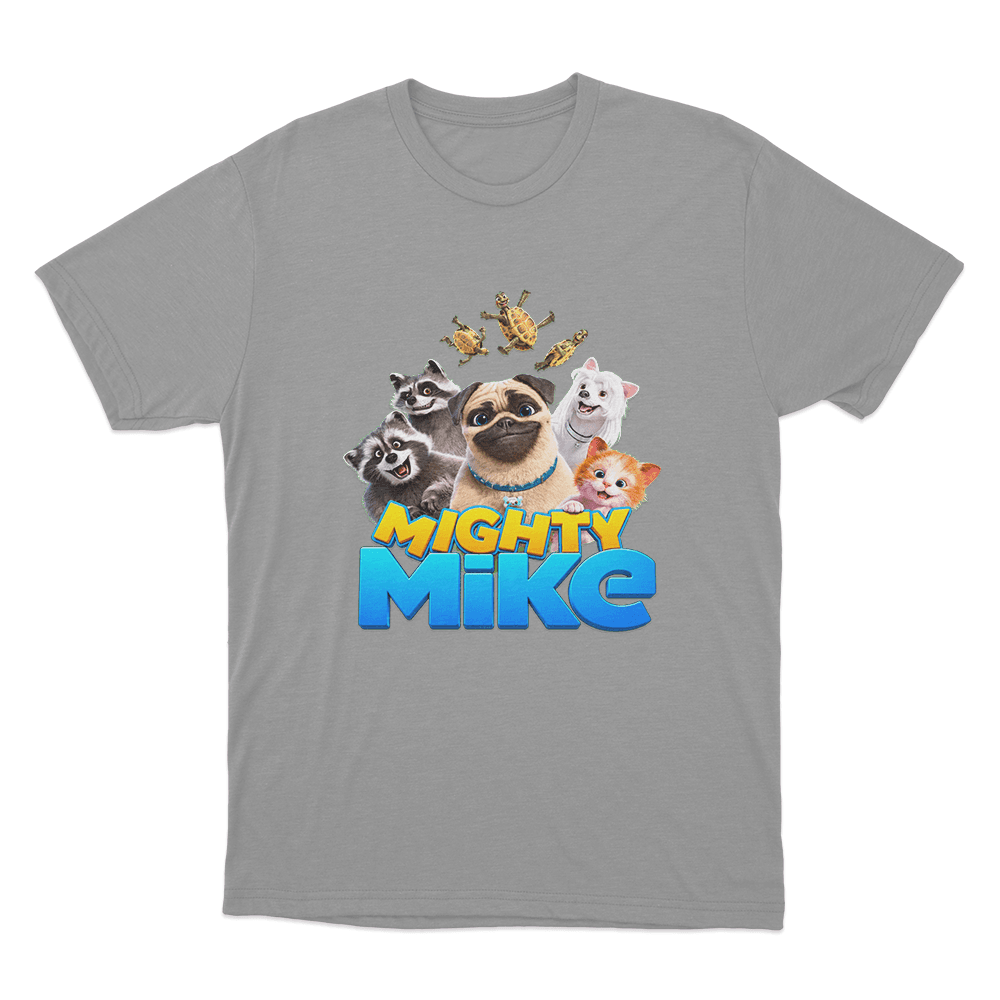 Mighty Mike Character Group T Shirt Grey Mighty Mike Character Group T Shirt Grey
