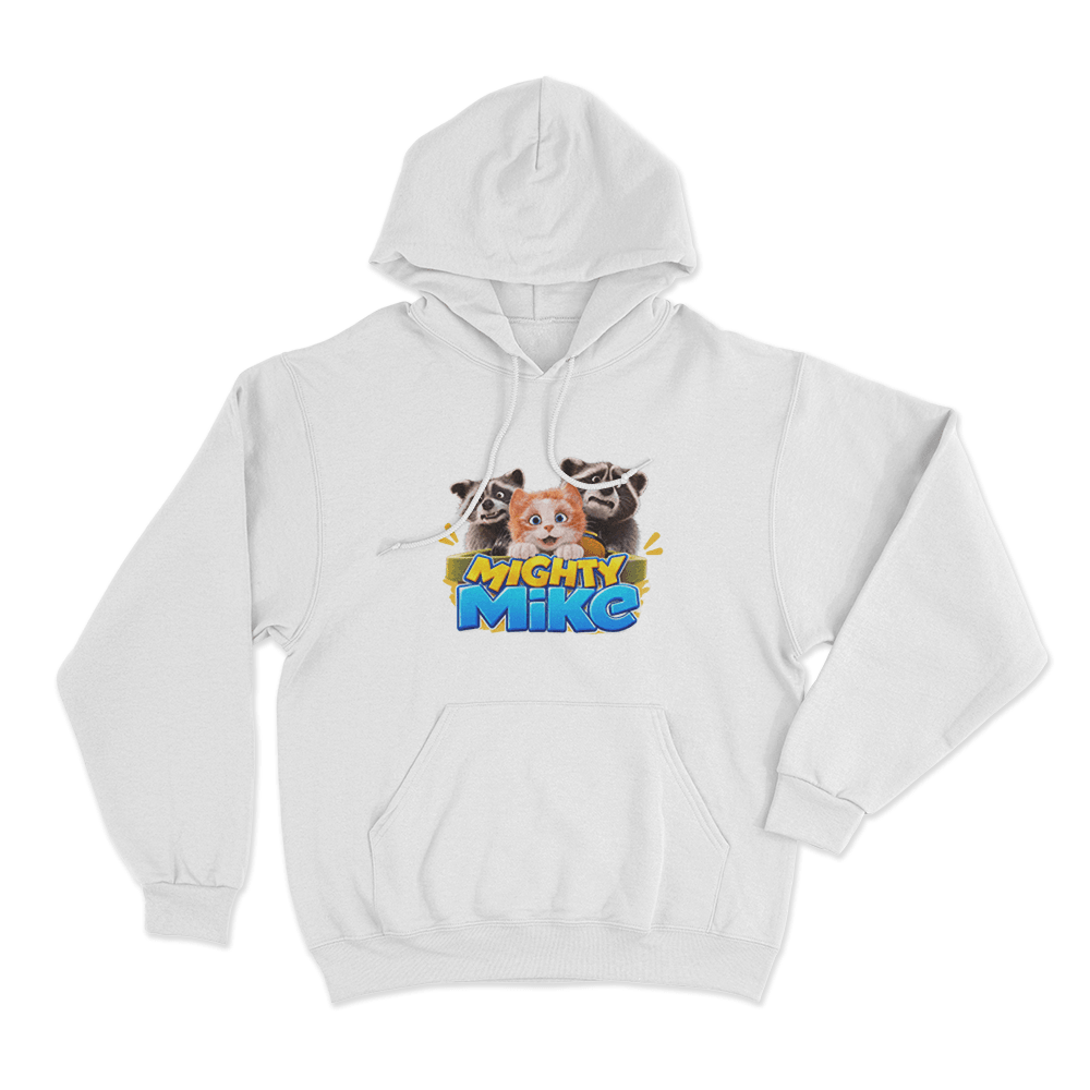 Mighty Mike Mischief Crew Unisex Hoodie White Mighty Mike Mischief Crew Unisex Hoodie White