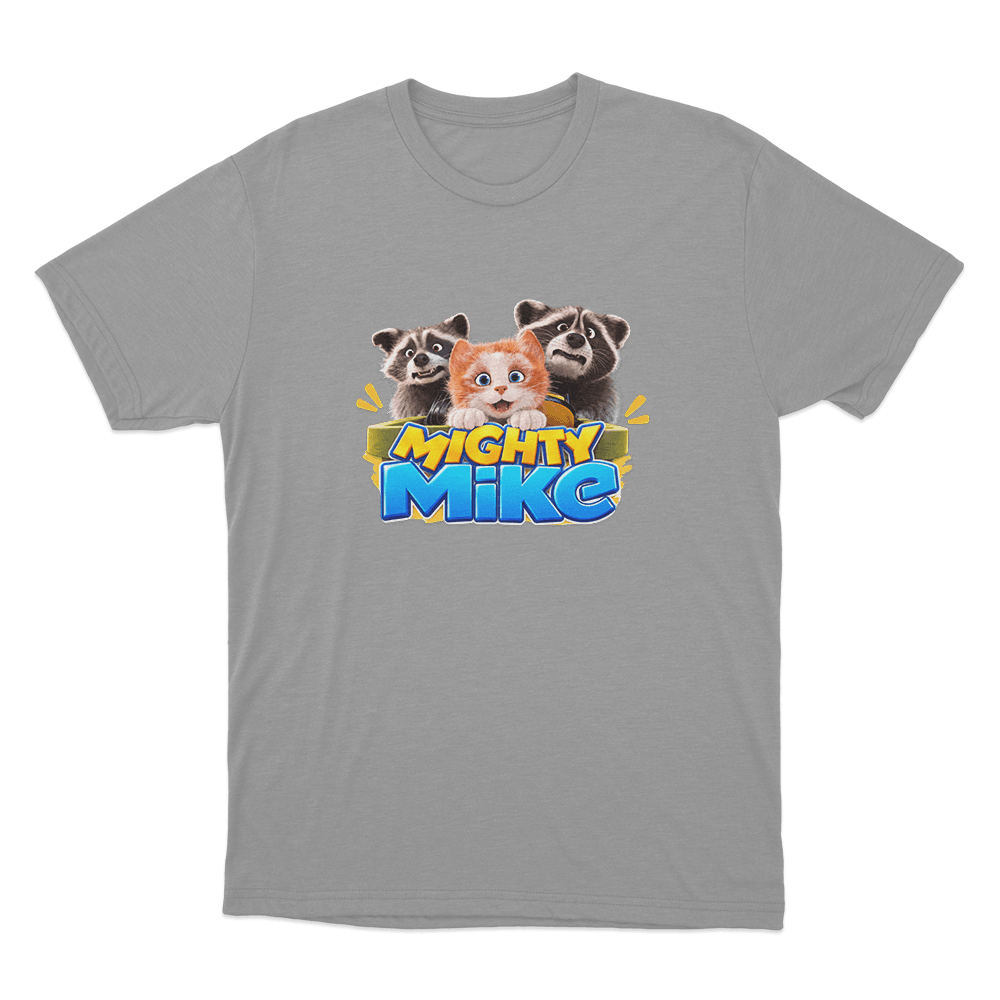 Mighty Mike Mischief Crew Unisex T Shirt Grey Mighty Mike Mischief Crew Unisex T Shirt Grey