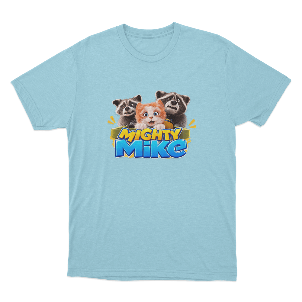 Mighty Mike Mischief Crew Unisex T Shirt Sky Blue Mighty Mike Mischief Crew Unisex T Shirt Sky Blue