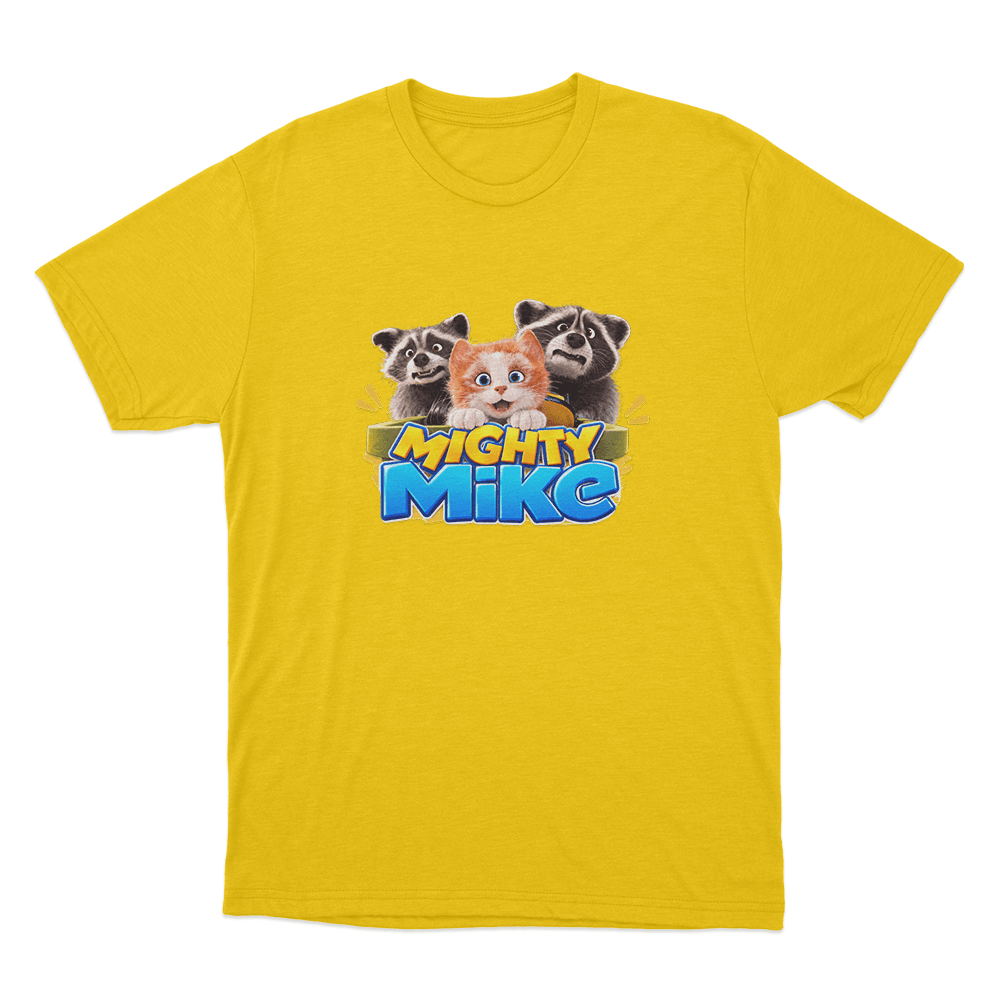 Mighty Mike Mischief Crew Unisex T Shirt Yellow Mighty Mike Mischief Crew Unisex T Shirt Yellow