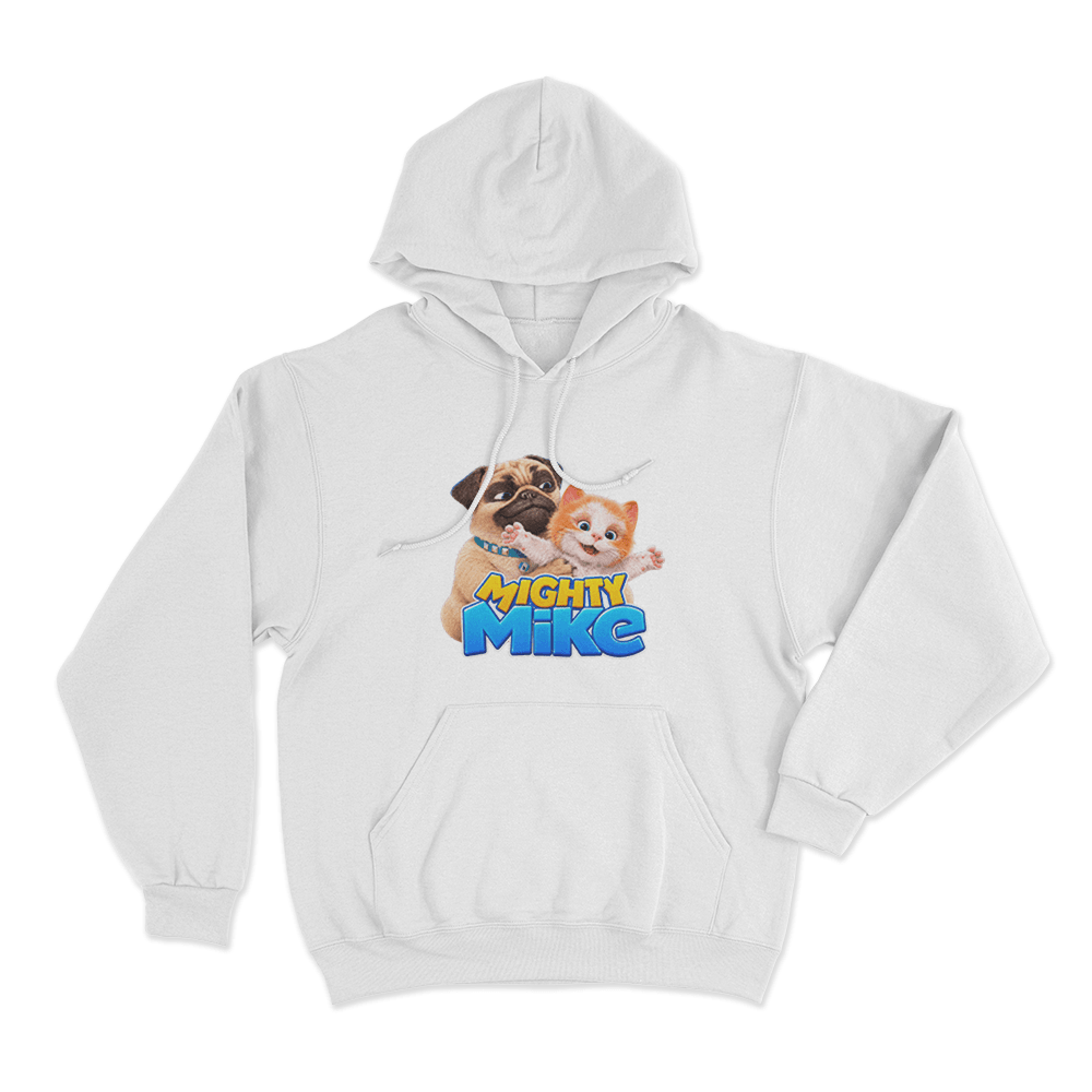Mike & Fluffy Unisex Hoodie White Mike Fluffy Unisex Hoodie White