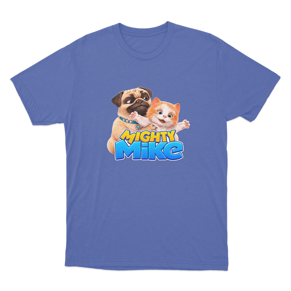 Mike & Fluffy Unisex T Shirt Blue Mike Fluffy Unisex T Shirt Blue