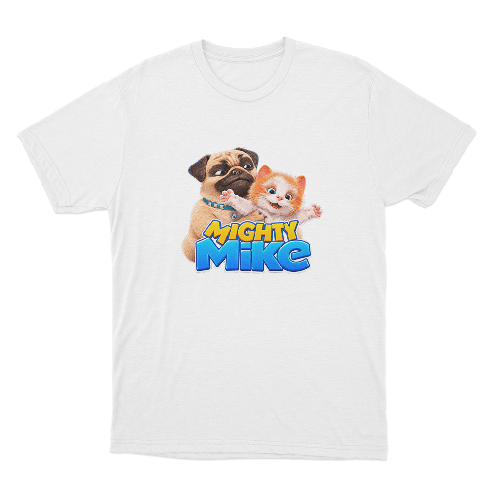 Mike & Fluffy Unisex T Shirt White Mike Fluffy Unisex T Shirt White