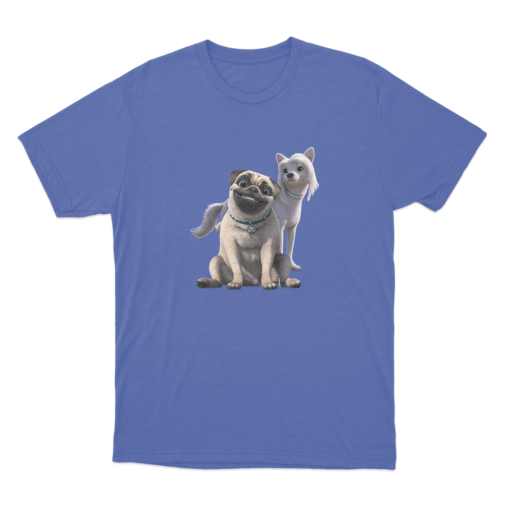 Mike & Iris Unisex T Shirt Blue Mike Iris Unisex T Shirt Blue